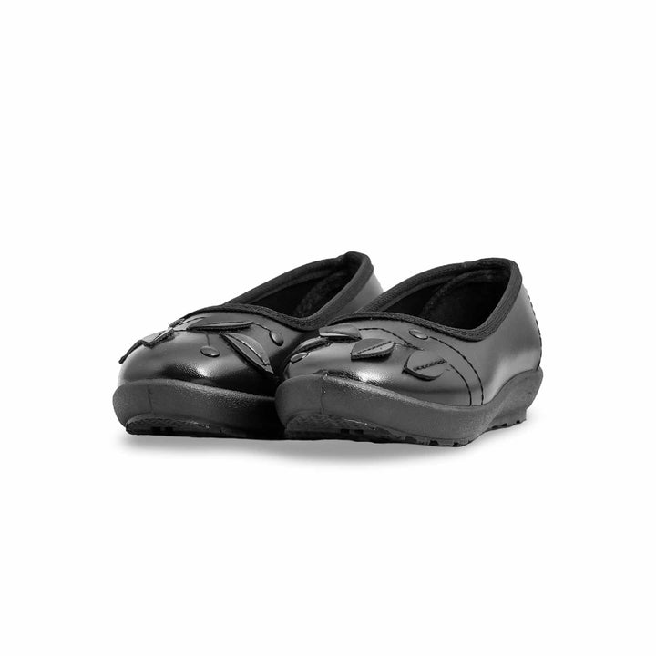 Girls Black School Shoes SK0072
