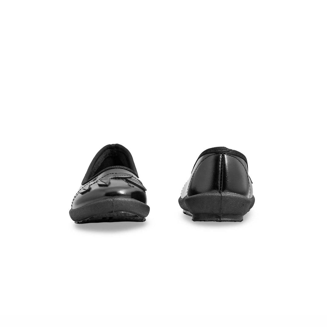 Girls Black School Shoes SK0073
