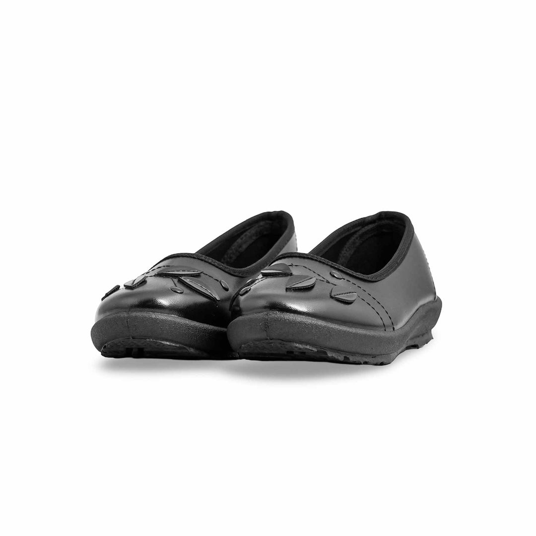 Girls Black School Shoes SK0073