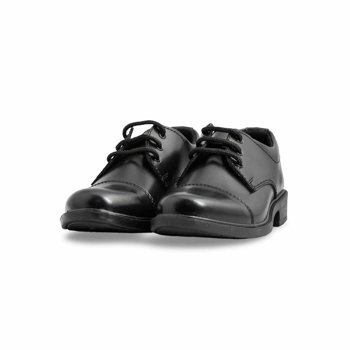 Boys Black Lace Up School Shoes SK0083