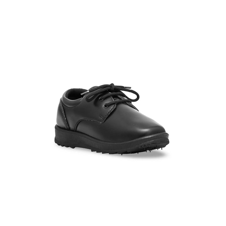 Boys Black Lace Up School Shoes SK1060