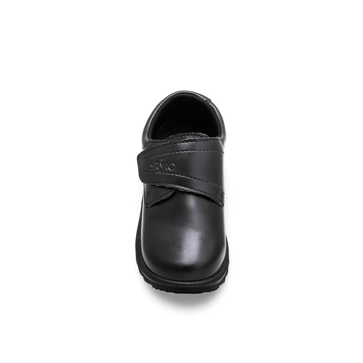 Boys Black Velcro Strap School Shoes SK1061