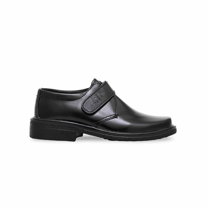 Boys Black Velcro Strap School Shoes SK1069