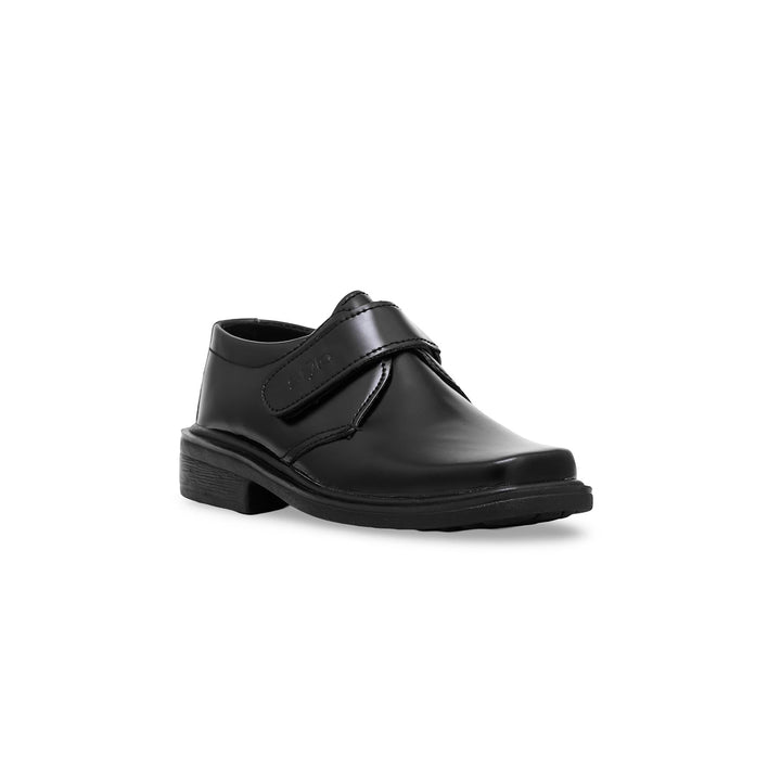 Boys Black Velcro Strap School Shoes SK1069