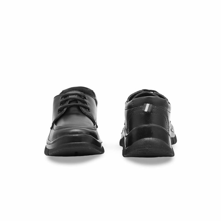 Boys Black Lace Up School Shoes SK1079