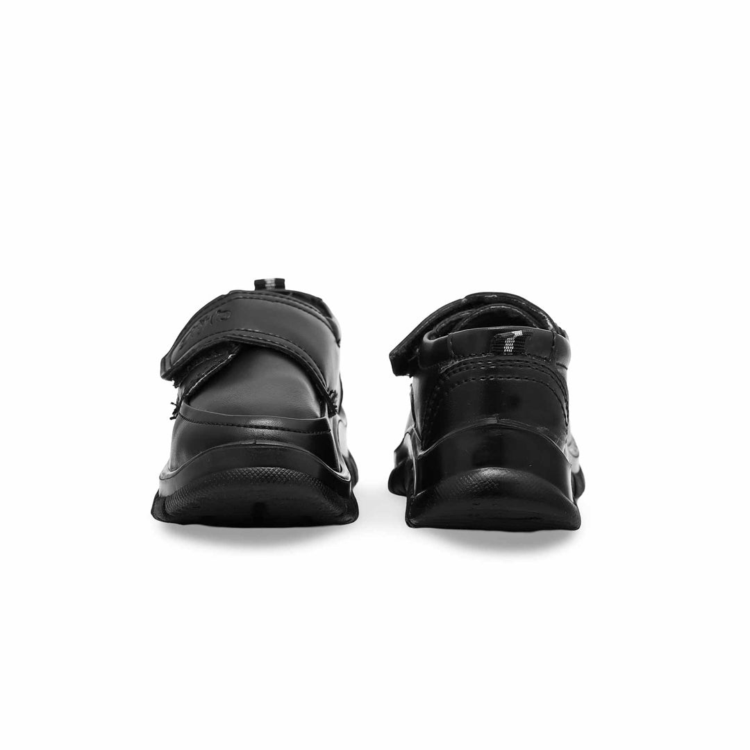 Boys Black Velcro School Shoes SK1080