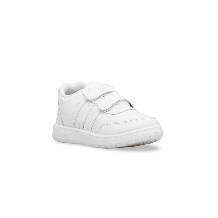 Boys White Sports School Shoes SK1082