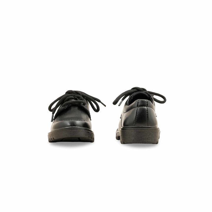 Boys Black Lace Up School Shoes SK1091
