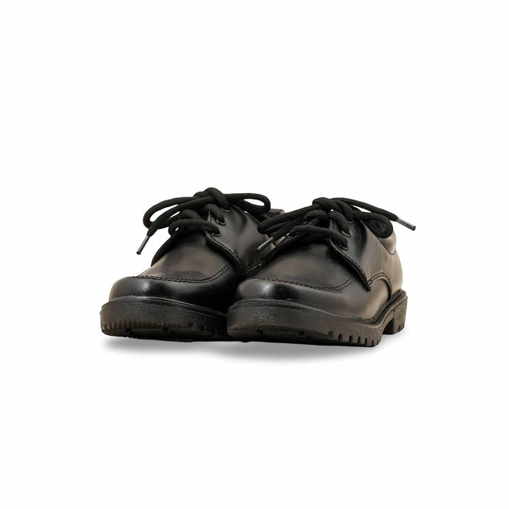 Boys Black Lace Up School Shoes SK1092