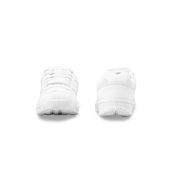 Boys White School Joggers SK1096