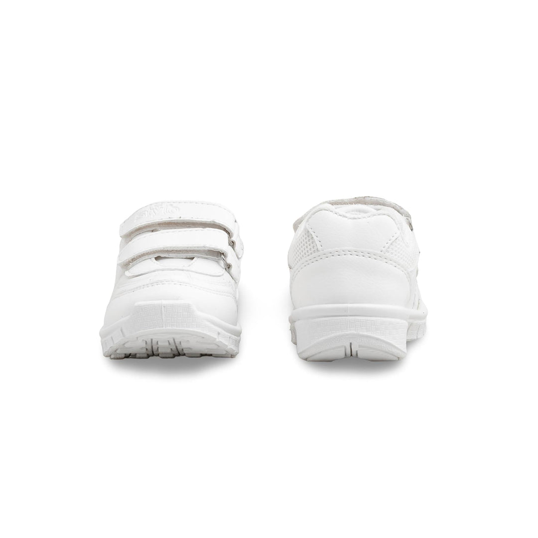 Boys White Sports School Shoes SK1097