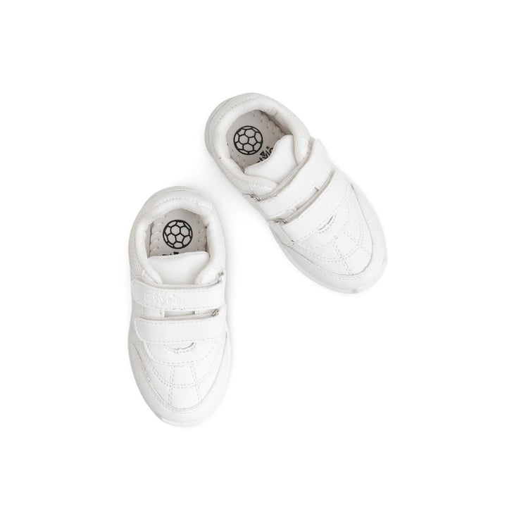 Boys White Sports School Shoes SK1097