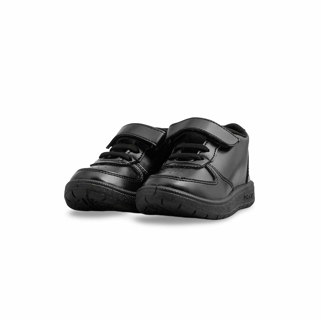 Boys Black Lace Up School Shoes SK1098