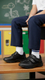Boys Black Dual Strap School Shoes SK1108