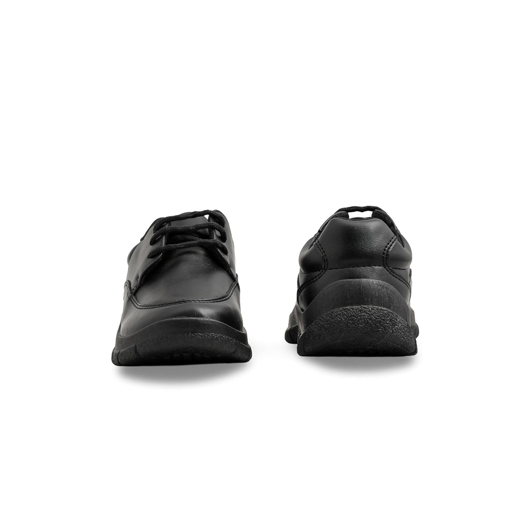 Boys Black Lace Up School Shoes SK1113