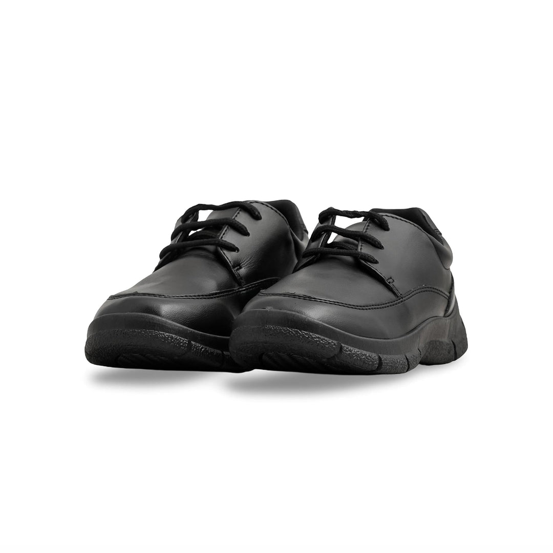 Boys Black Lace Up School Shoes SK1114