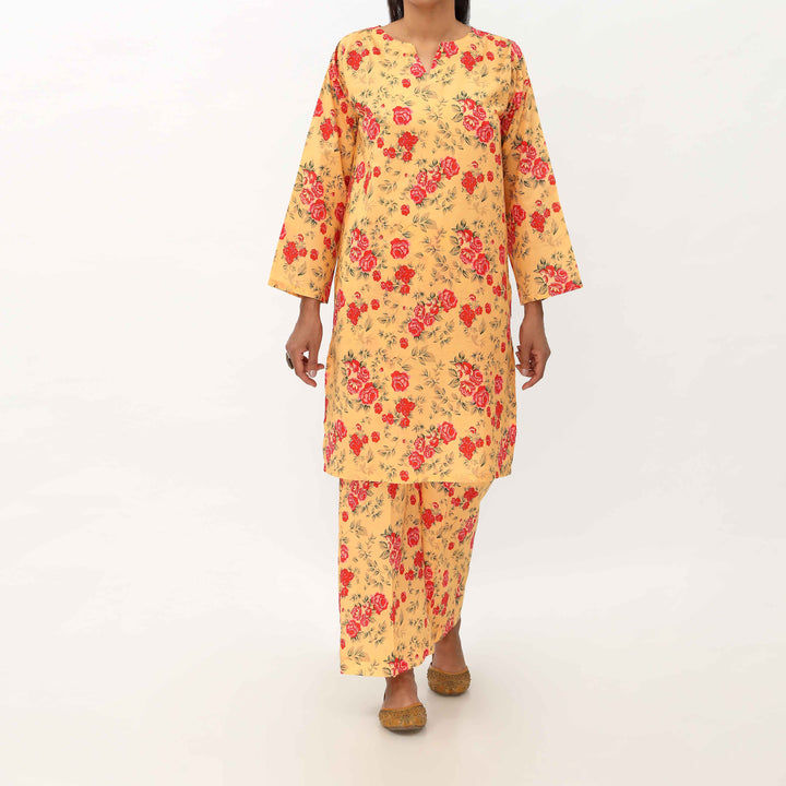 2PC- Unstitched Digital Printed Cambric Suit US5031