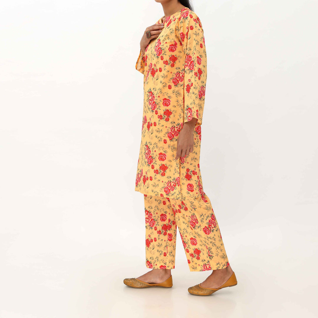 2PC- Unstitched Digital Printed Cambric Suit US5031