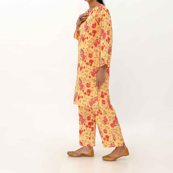 2PC- Unstitched Digital Printed Cambric Suit US5031
