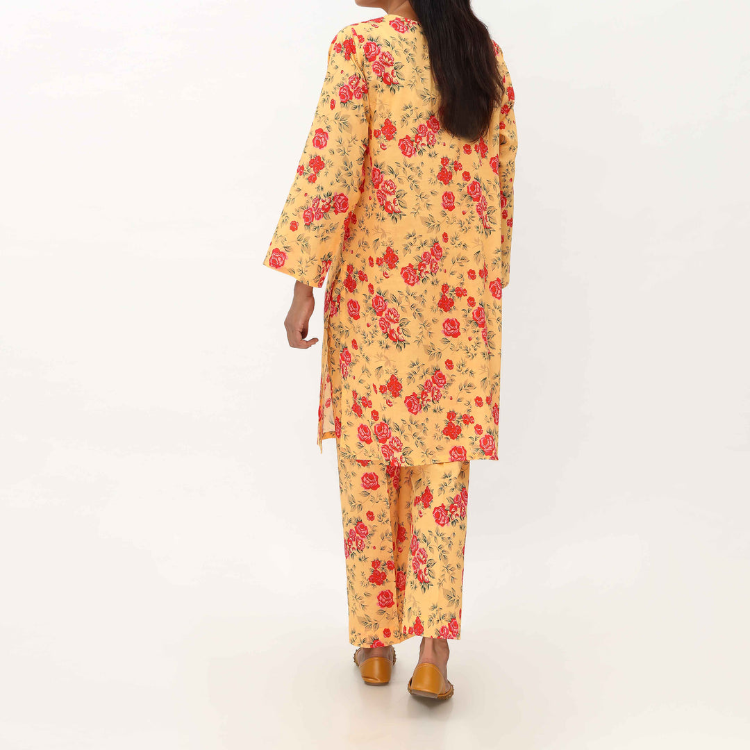 2PC- Unstitched Digital Printed Cambric Suit US5031