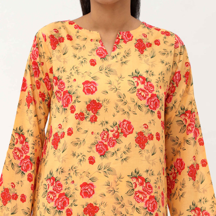 2PC- Unstitched Digital Printed Cambric Suit US5031