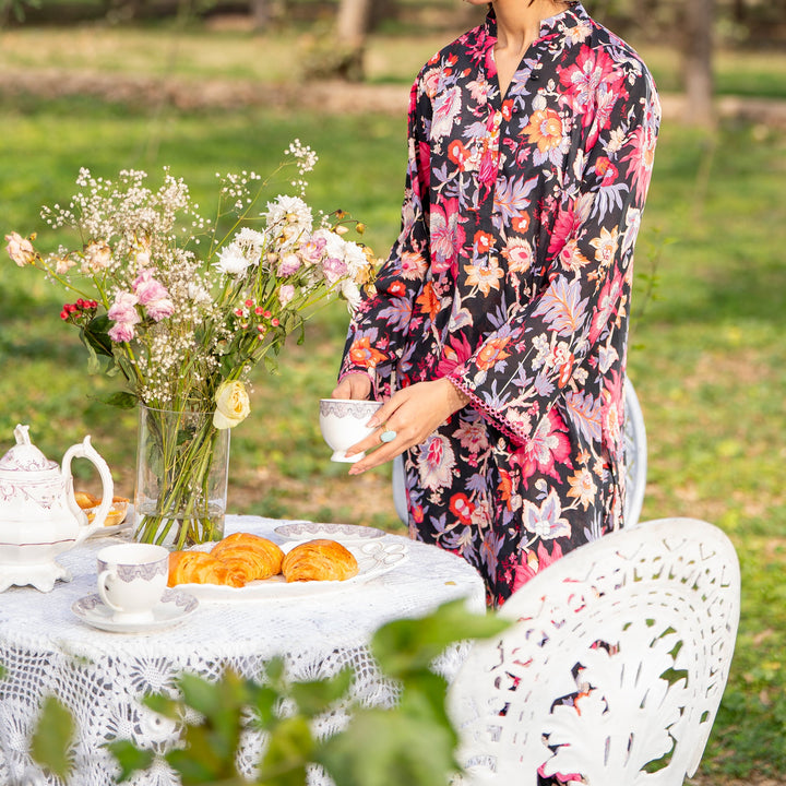 2PC- Unstitched Digital Printed Cambric Suit US5034
