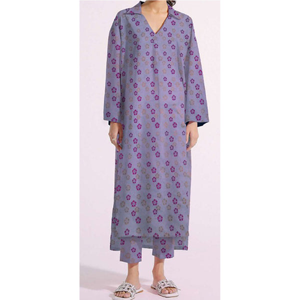 طقم قطن مطبوع - قطعتين (غير مخيط) US5120
