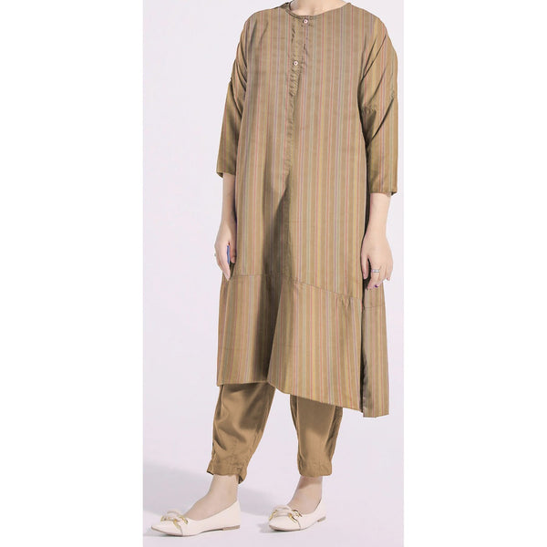 1PC- Unstitched Screen Printed Cotton Suit US5126