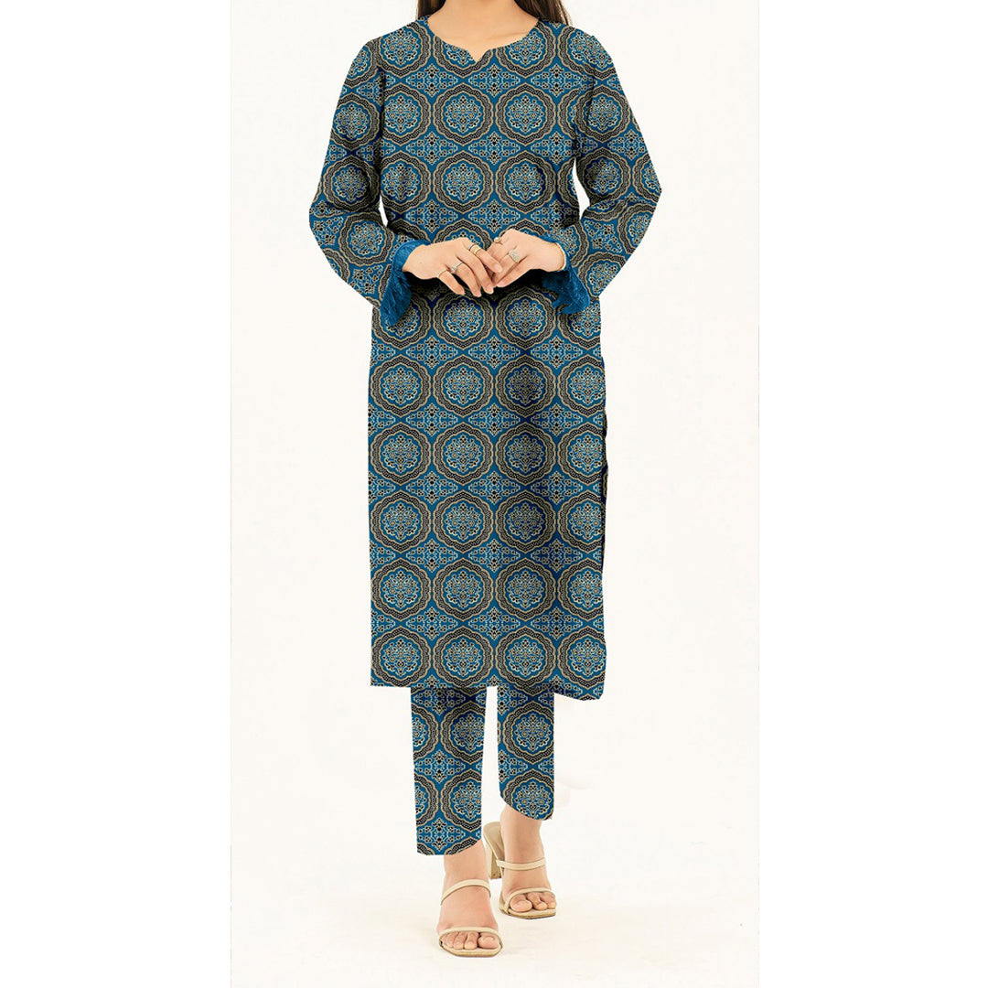 2PC- Unstitched Digital Printed Cambric Suit US5282
