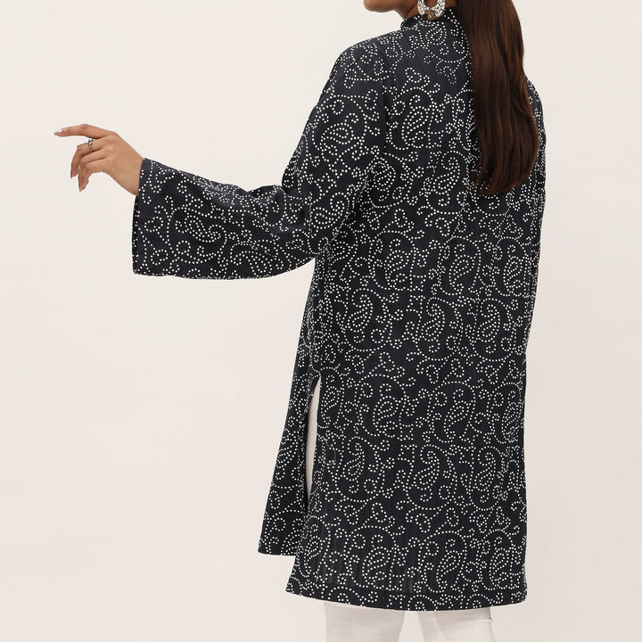 1PC- Unstitched Screen Printed Cotton Shirt US5322