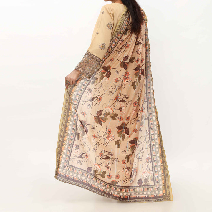 3PC- Unstitched Embroidered Lawn Suit US5354