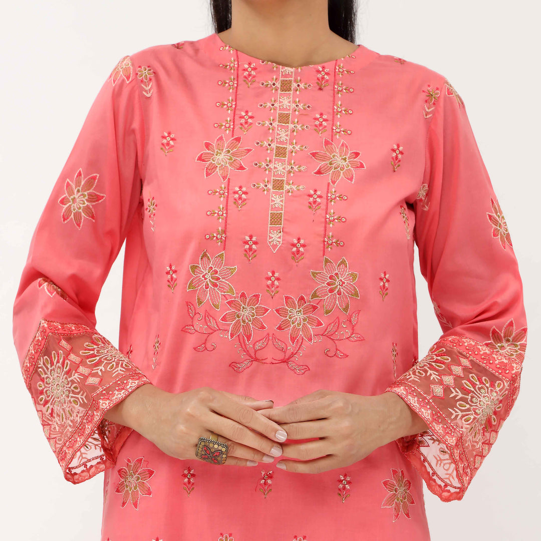 3PC- Unstitched Embroidered Lawn Suit US5359