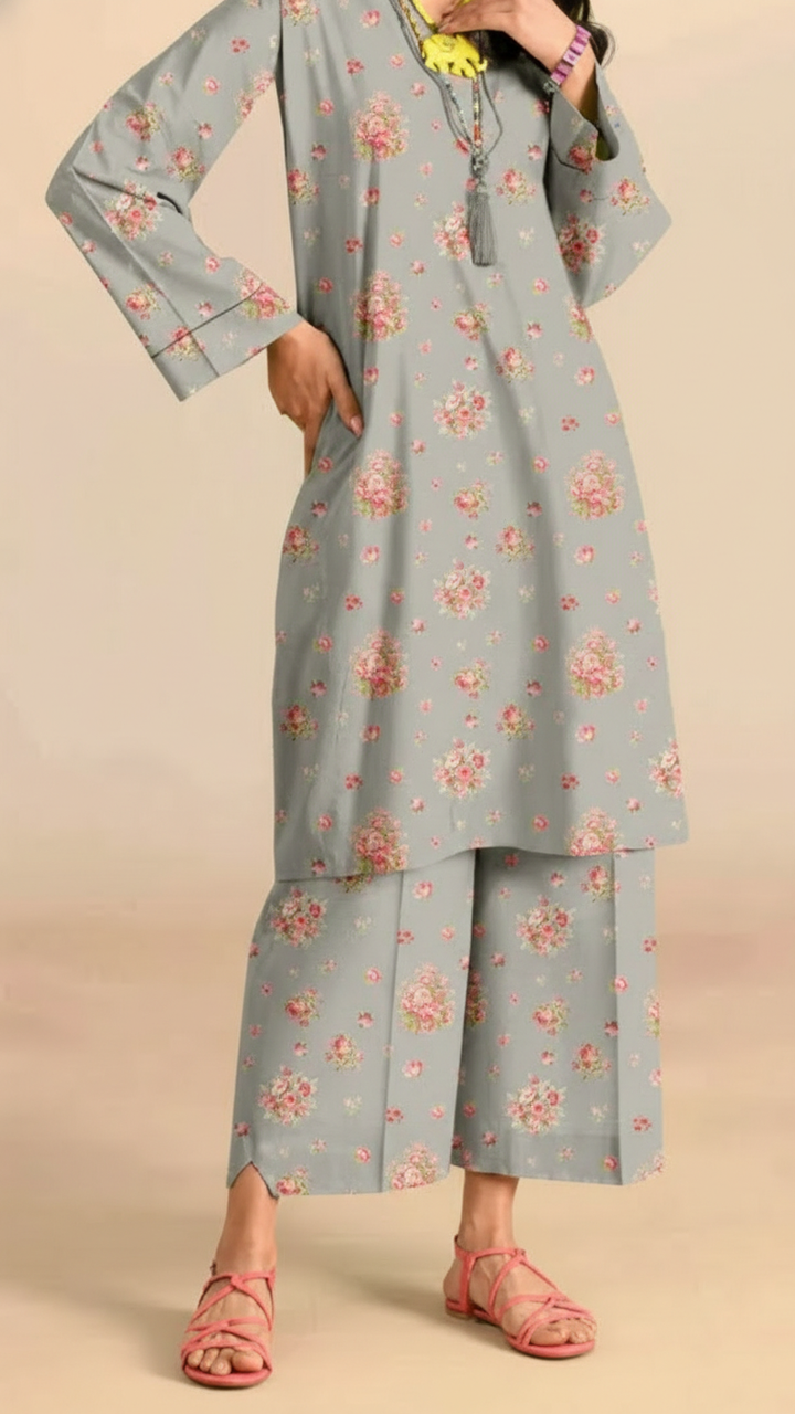 2PC Unstitched Printed Suit US5513