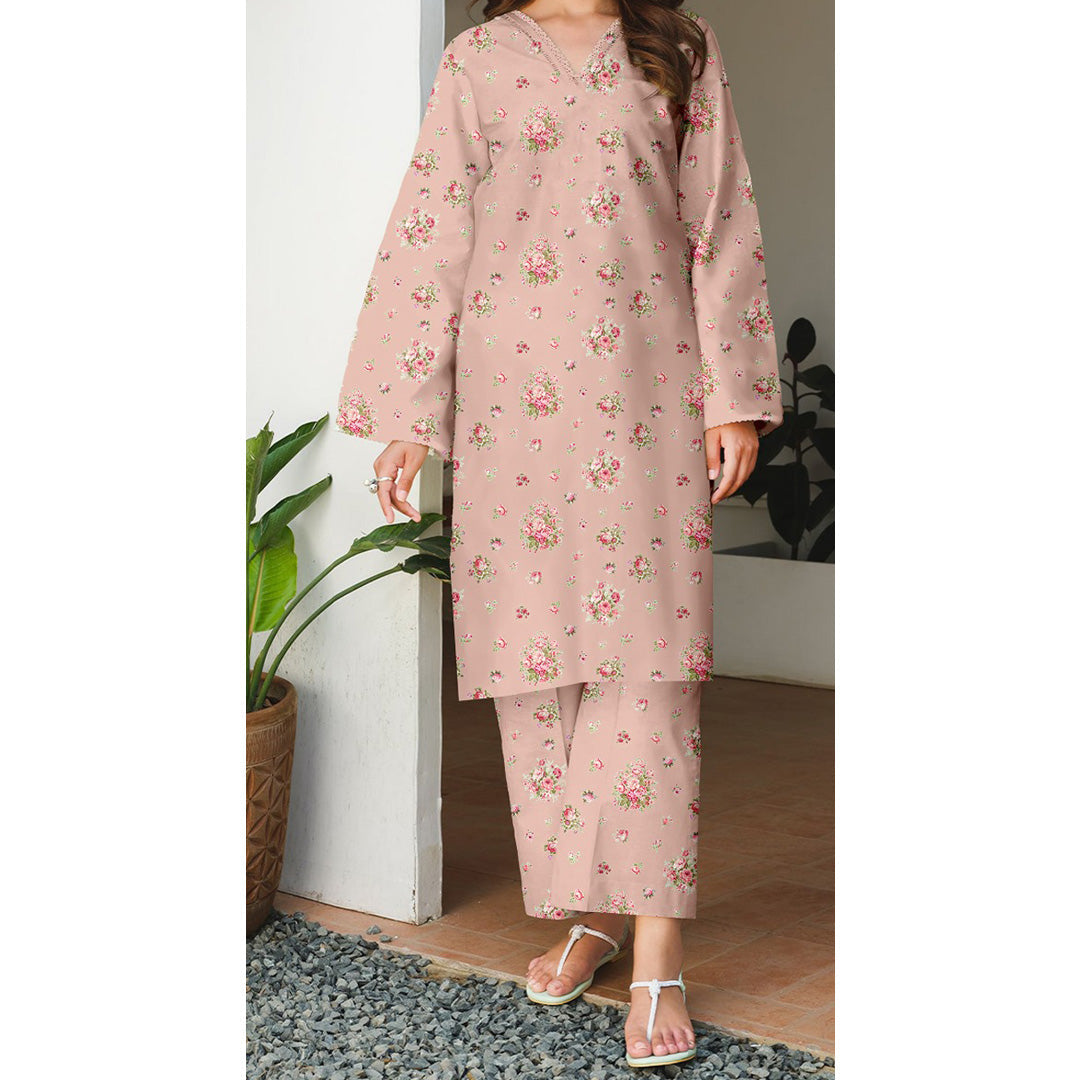 2 PC Unstitched Printed Suit