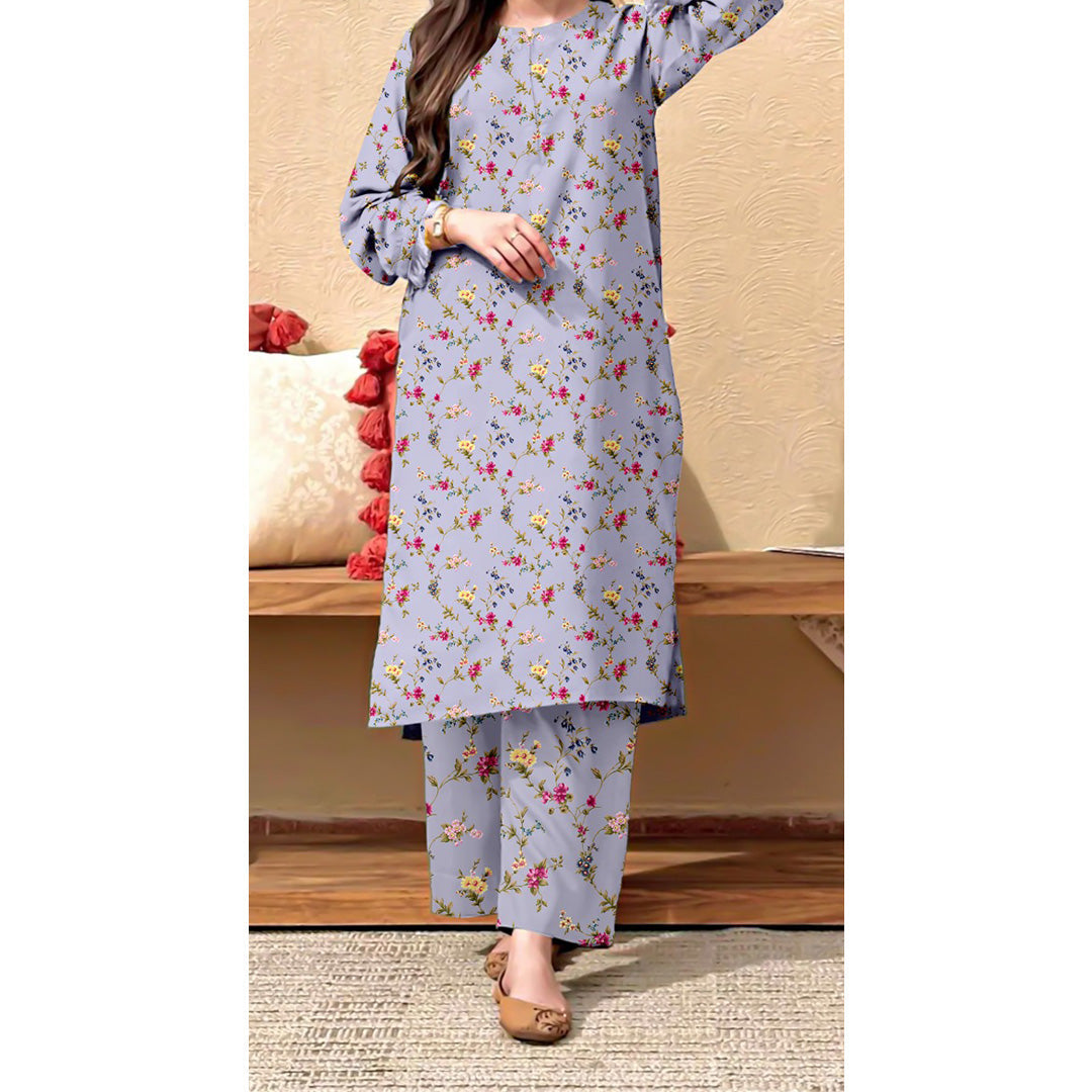 2 PC Unstitched Printed Suit