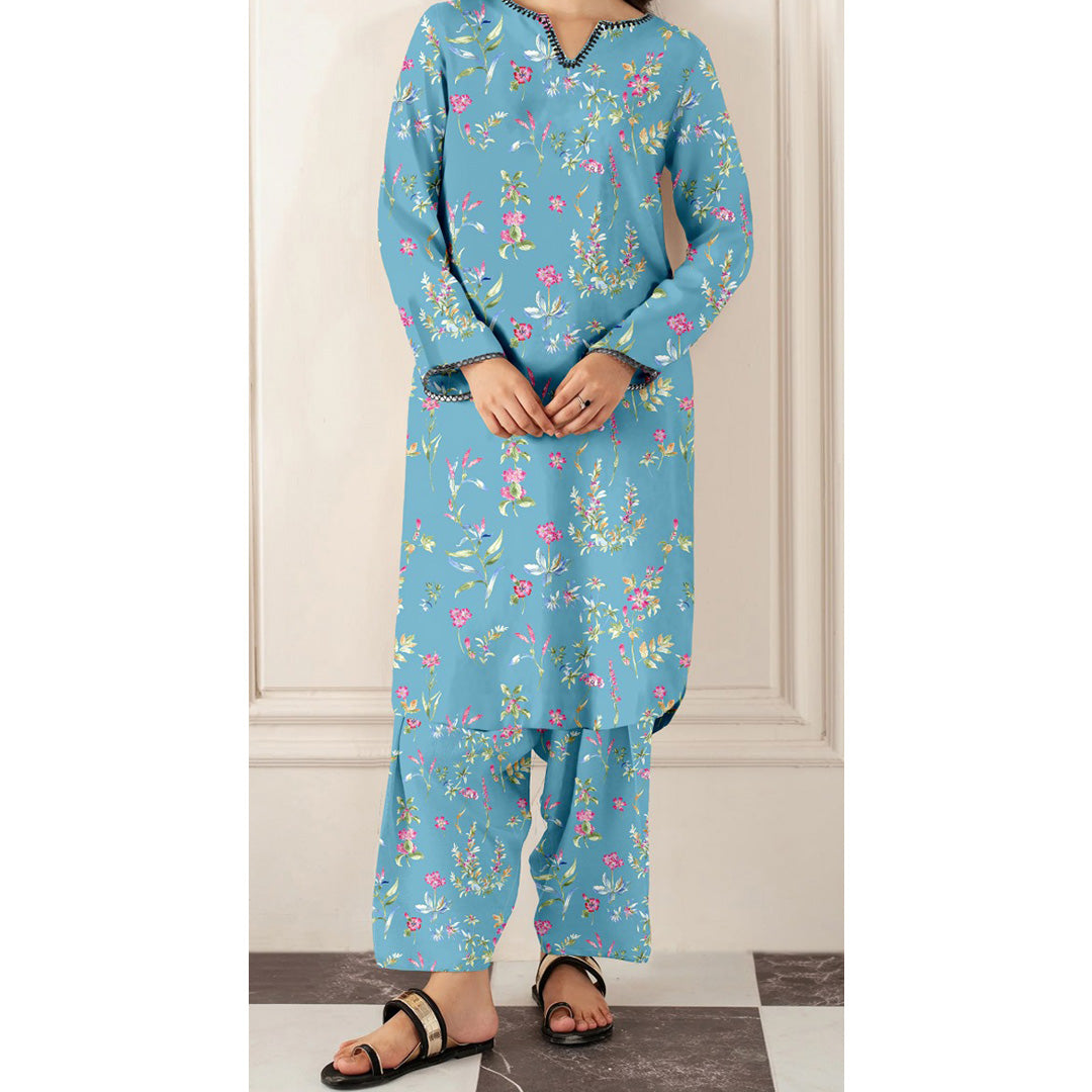 2 PC Unstitched Printed Suit