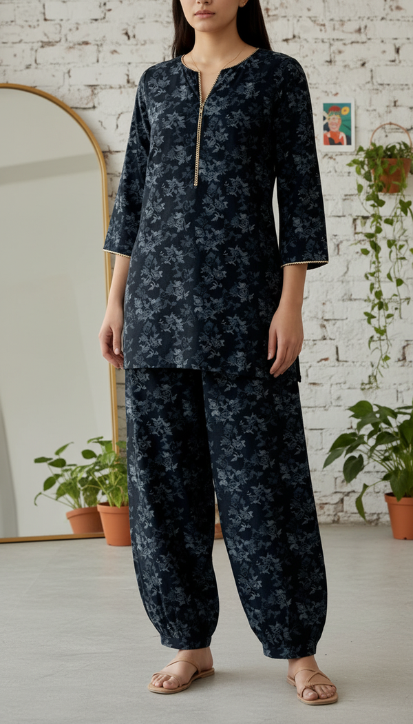 2 PC Unstitched Digital Printed Bana Doriya Lawn Suit US6079
