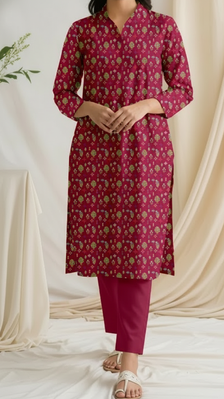 Unstitched Printed Shirt UW5020