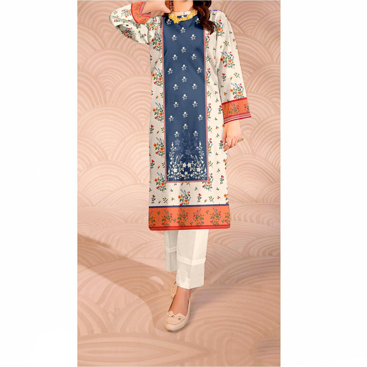 Printed Slub Khaddar Shirt UW5021