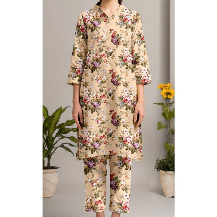 2PC- Unstitched Slub Khaddar Suit UW5040
