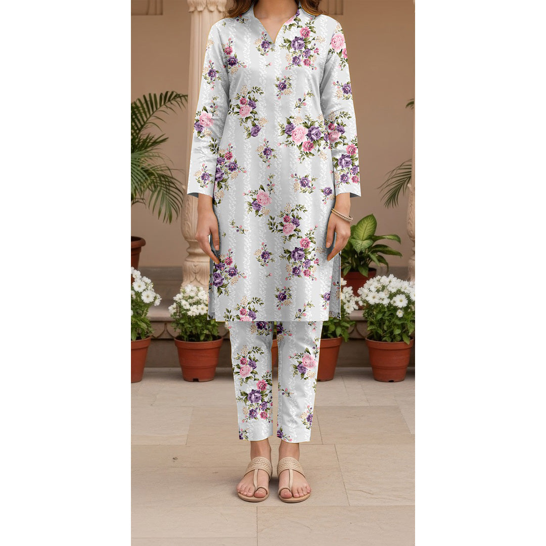 2 PC Unstitched Slub Khaddar Suit UW5044