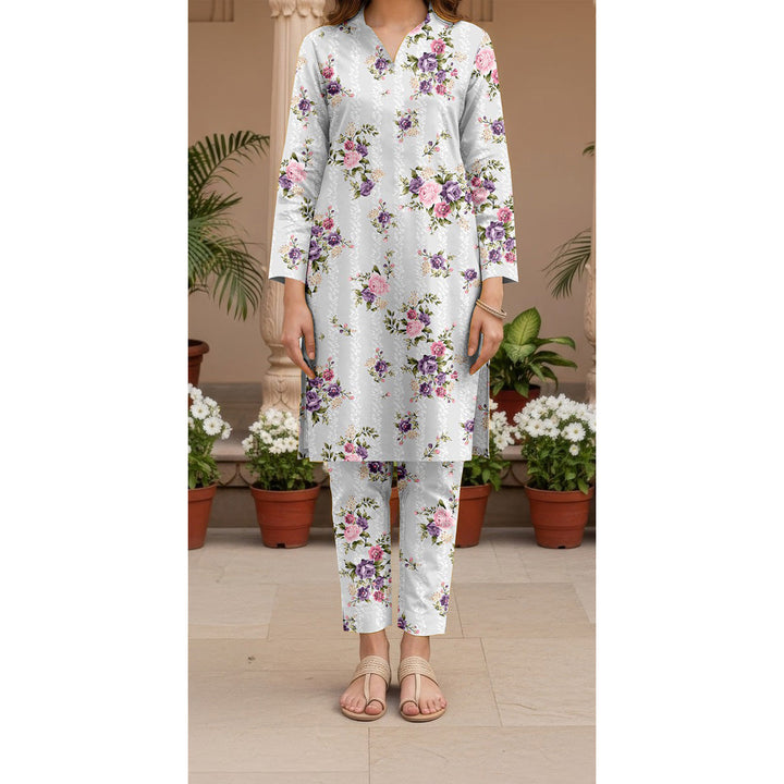 2 PC Unstitched Slub Khaddar Suit UW5044