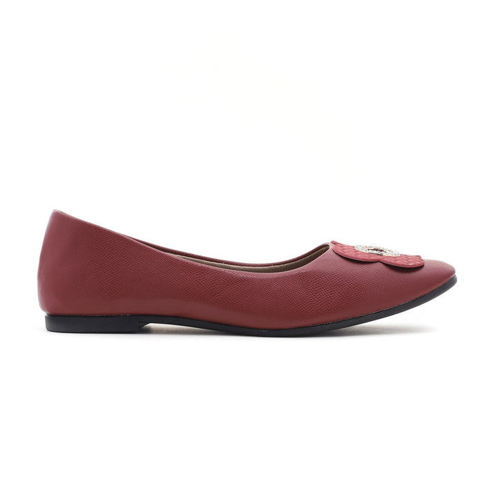 Maroon Winter Pumps WN0649