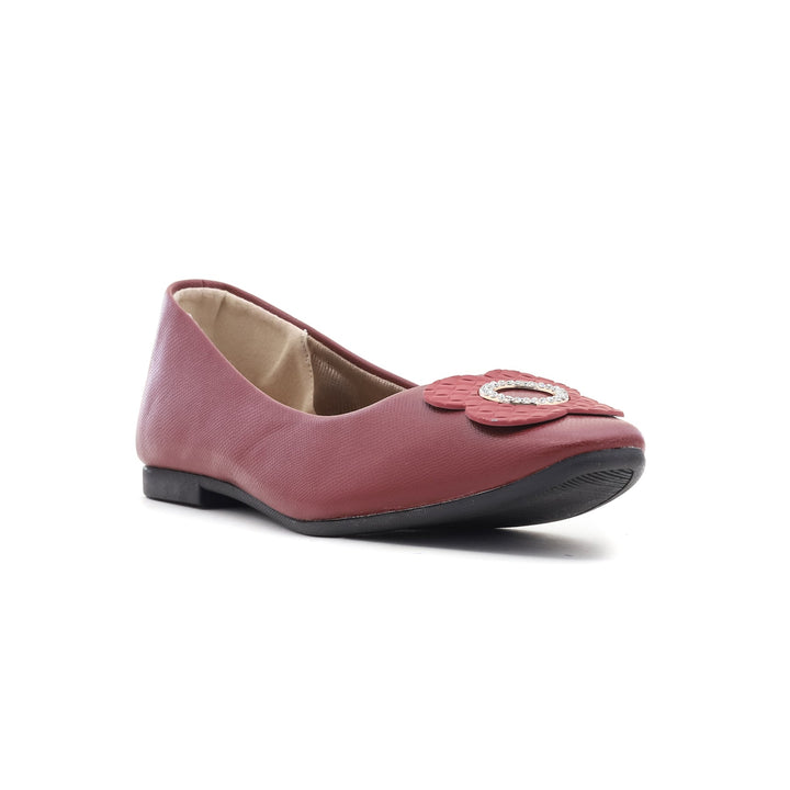 Maroon Winter Pumps WN0649