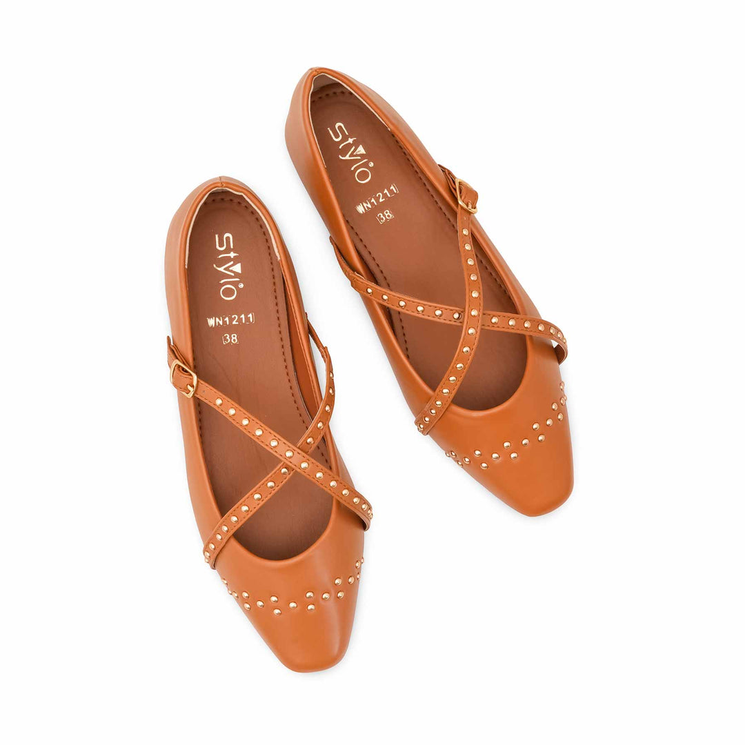 Tan Women Pumps WN1211