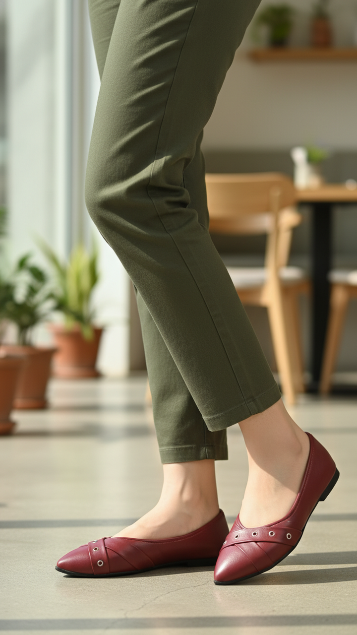 Maroon Pumps For Women WN1280