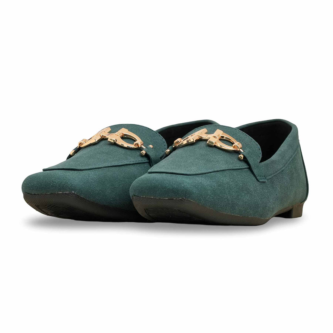Green Women Moccasin WN1305