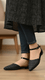 Black Moccasin For Women WN1307