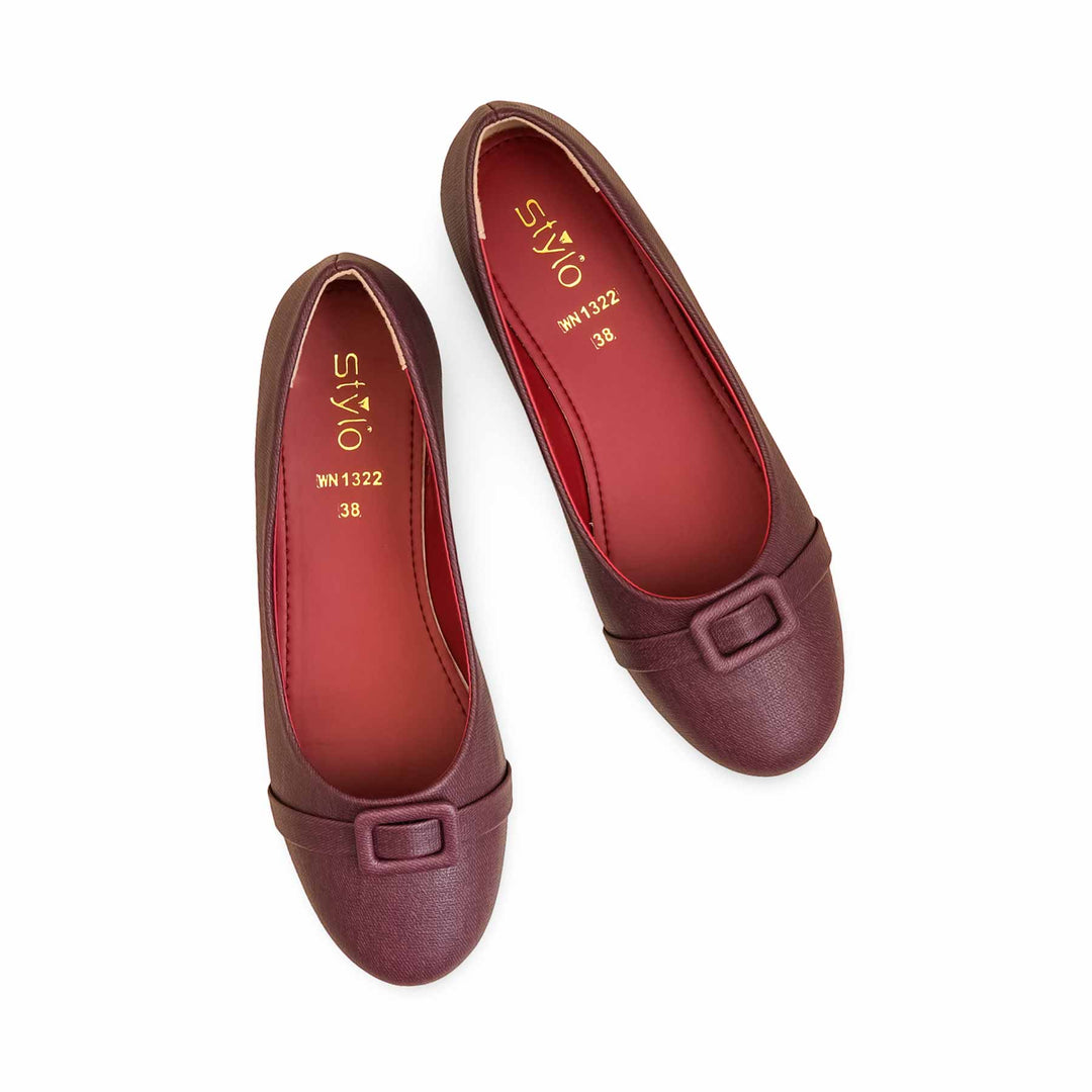 Maroon Pumps For Ladies WN1322