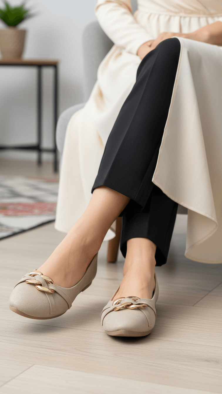 Bronze Moccasin For Women WN1367